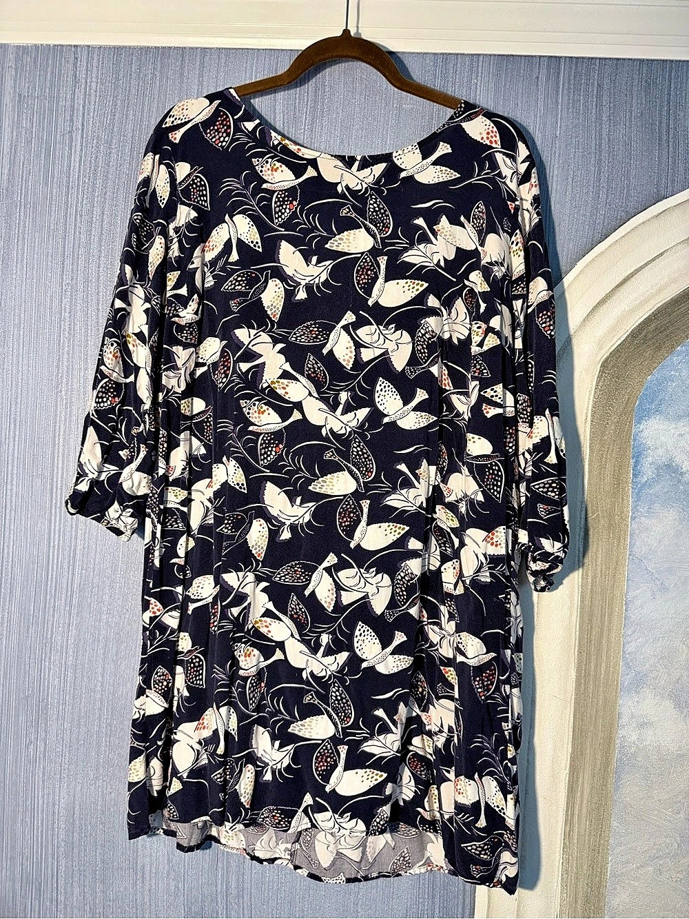 Old Navy Floral Mini Dress in Blue & White good used condition